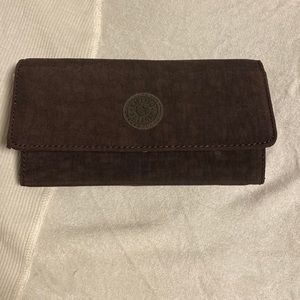 Kipling Wallet grey/brown pristine condition 14-15 cc holder